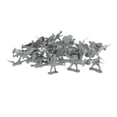 thumbnail image 3 of Kit de 50 maquetas de soldados a escala 1:35, diseño de diorama para mesa de arena de juego imaginativo Gris, 3 of 9