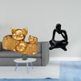 thumbnail image 2 of Figura de cerdo, estatua abstracta de lector, figura humana, decoración de escritorio, material de resina, pieza de arte creativa, adecuada para la of, 2 of 8