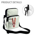 thumbnail image 5 of FUIALDOLG Christmas Crossbody Bag Featuring Santa Letter V, Polyester Zipper Purse for Daily Travel and Casual Work Use, 5 of 7