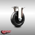 thumbnail image 2 of 5 Inch 316SS Hard Rubber Wheel Rigid Top Plate Caster Service Caster Brand, 2 of 2