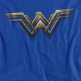 thumbnail image 2 of Justice League Movie Wonder Woman Logo Women's T Shirt, Royal, Small, 2 of 6
