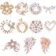 thumbnail image 1 of 10 estilos de broches para mujer: broches de perlas, broches de solapa, broches elegantes de aleación con diamantes de imitación, flores y corazones., 1 of 5