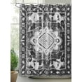 thumbnail image 2 of Shower Curtain Black Bohemia Shower Curtains for Bathroom, Waterproof Polyester Shower Curtain Set with Hooks, Small Stall Size 36" x 72" Tribal Vintage Boho, 2 of 6