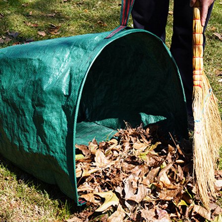 TABLZONE Leaf Bag Holder Green PP Collapsible for Efficient Garden Cleanup and Storage