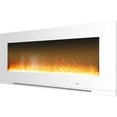 thumbnail image 5 of Cambridge 56-in. White Indoor Wall Mount Electric Fireplace with Crystal Rock Display, 5 of 14