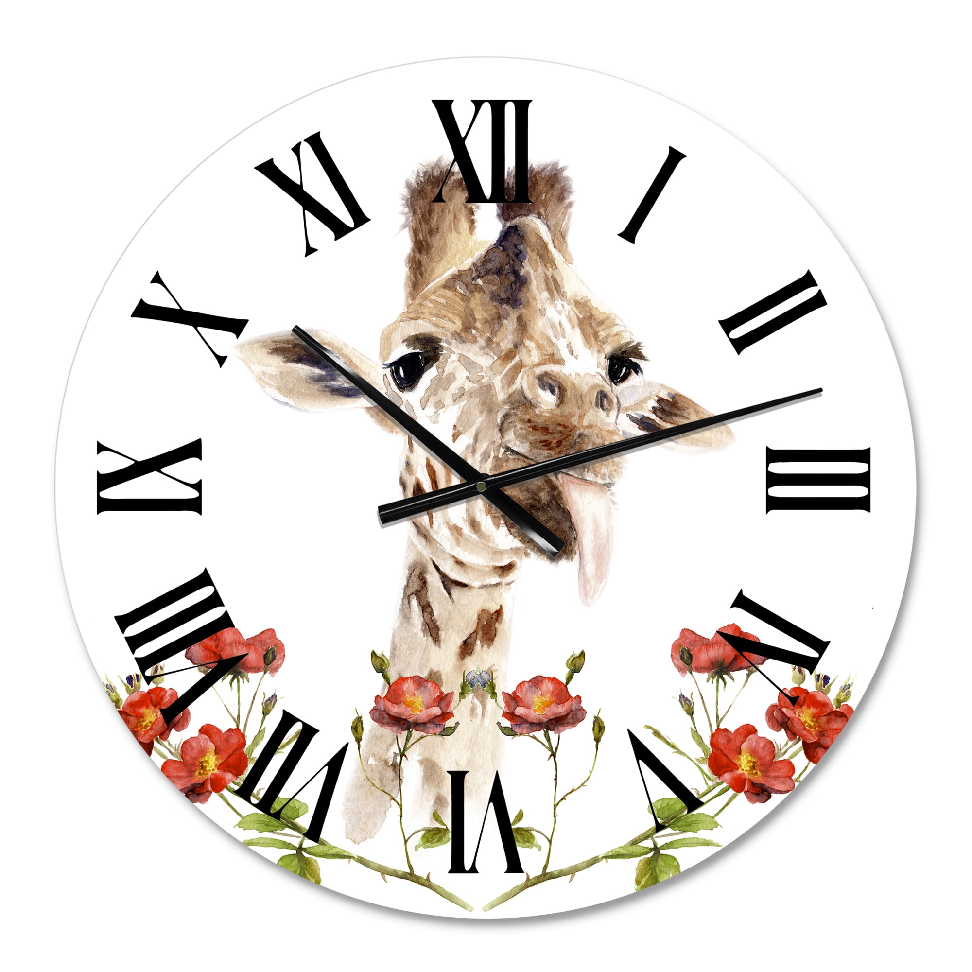 Designart 1 in Quartz Farmhouse Wall Clock
