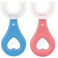 thumbnail image 1 of Niños y Niñas, Cepillo de Silicona Suave de Grado Alimenticio, Cepillo Dental Curvado para Limpiar Dientes 360°, para Cuidar de la Salud Bucal (2-6 Años) ShuxiuWang  1327537035978, 1 of 4