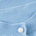thumbnail image 3 of lnmuld Kids Coats Girls Floral Embroidery Heart Knitted Cardigan Sweater Coat Cute Soft Warm Outerwear for Baby Toddler and Kids Solid Color Size:5-6 Years, 3 of 6