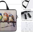 thumbnail image 3 of AWERP Painting Rustic Forest Wildlife Birds Tree Branches Laptop Bag Diving Fabric Tablet Cover Neoprene Laptop Carrying Bag 17inch, 3 of 5