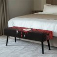 thumbnail image 2 of Yuyamidu Christmas Stretch Dining Bench Cover Snowman Jacquard Bench Seat Protector Cover Washable Seat Cushion Protector for Bedroom Gift for Holiday, 2 of 8