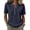 8# Navy, variant on Womens Summer Tops Spring Short Sleeve V Neck True Classic T Shirt Casual Cute Fashion Beach Vacation Clothes 2026 Saffron S