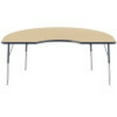 thumbnail image 3 of ECR4Kids 48in x 72in Kidney Everyday T-Mold Adjustable Activity Table Maple/Navy - Standard Swivel, 3 of 3