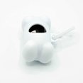 thumbnail image 3 of Dispensador de bolsas para excrementos de perros, soporte para bolsas para excrementos de mascotas con forma de hueso, accesorios para mascotas (blanco), 3 of 5