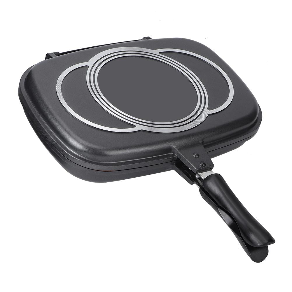 Double Sided Grill Pan - Non-Stick Frying Pan Flip Cookware For Stove Top Cooking