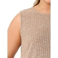 thumbnail image 5 of DARING DIVA Women's Plus Tank Tops Basic Soft Casual Outfits 1X Brown, 5 of 5