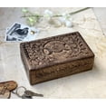 thumbnail image 2 of Great Birthday Gift Ideas Handmade Decorative Wooden Jewelry Box Jewelry Organizer Keepsake Box Treasure Chest Trinket Holder Watch Box Storage Box Anniversary Housewarming Gifts Women, 2 of 8