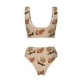 thumbnail image 5 of Daiia Cartoon Squirrel Women's Bikini Set Two Piece Swimsuit High Waisted Bikini Adjustable Straps Bikini Perfect for Beach, Pool, and Summer Vacation-, 5 of 9