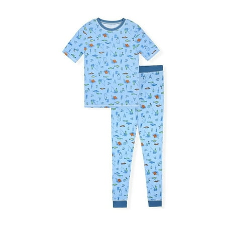 Sleep On It Boys 2-Piece Super Soft Jersey Snug-Fit Pajama Set - Adventure , 5