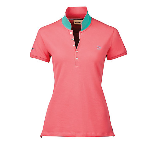 Dublin Lily Cap Sleeve Womens Polo Shirt Fuchsia Pink