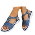 thumbnail image 3 of Women's Hollow Out Breathable Sport Sandals Casual Summer Walking Shoes with Soft Cushion Insole Comfortable Fashion Sneaker Sandals, 3 of 9