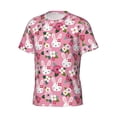 thumbnail image 5 of Vsdgher Rose Rabbit Print Men's Dry Fit Mesh Athletic Shirts Moisture Wicking Tennis T-Shirt Tops, 5 of 9