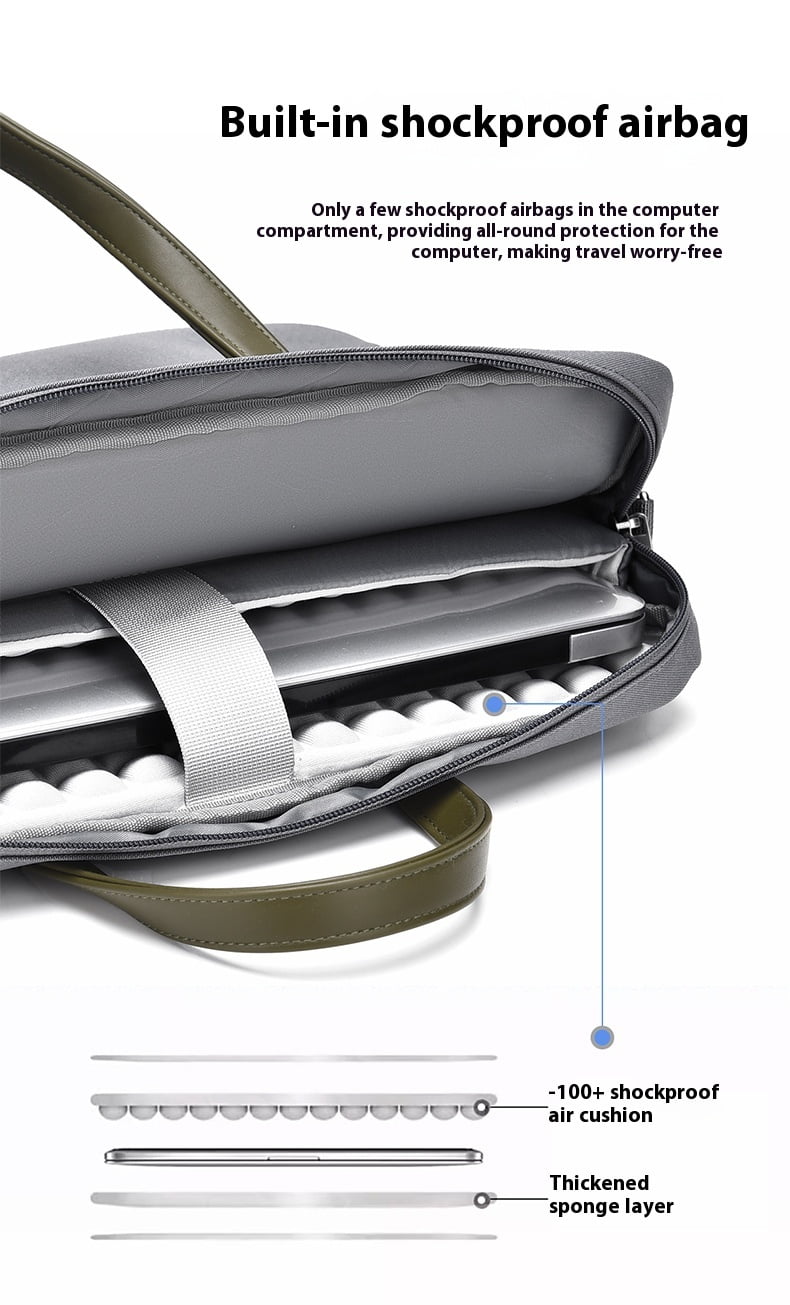 15.6" Laptop Bag Briefcase, Computer Messenger Bag, Business Work Travel Laptop Shoulder Bag, Carrying Handbag Laptop Sleeve Case for Women & Men