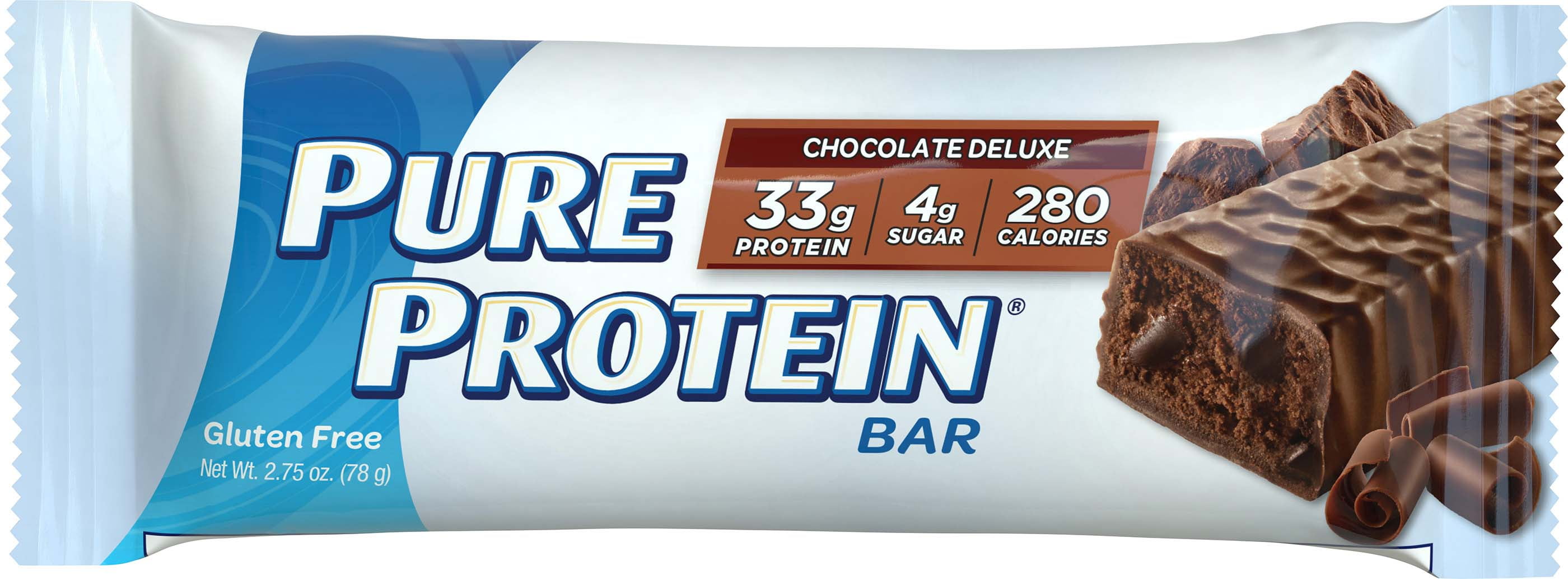 Pure Protein Bar Chocolate Deluxe 32g Protein 12 Ct, Gluten Free