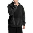 thumbnail image 4 of YATELLE Mens Hoodies Pullover Vintage Hooded Sweatshirt Washed Hoodie Oversized Heavyweight Streetwear Cotton Sweatshirt, 4 of 5