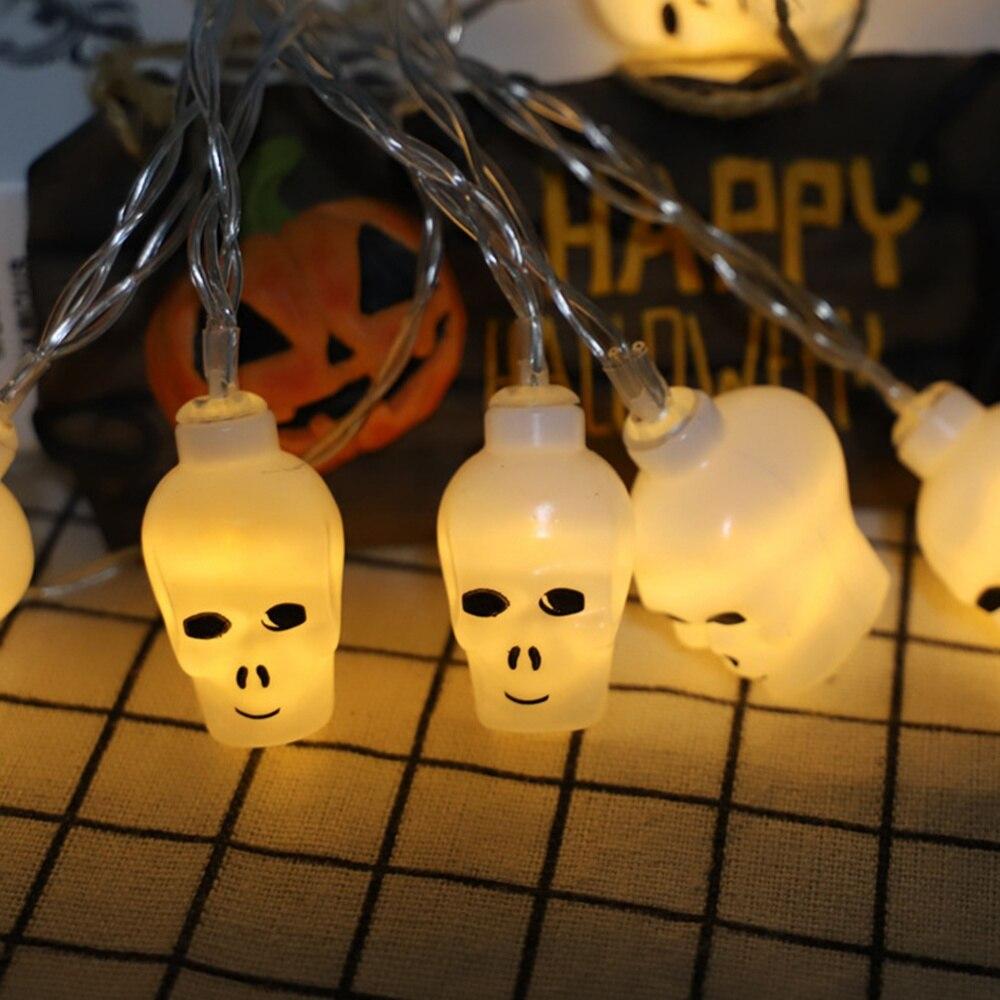 Pretty Comy Halloween String Lights 8 Modes Battery Powered LED Pumpkin