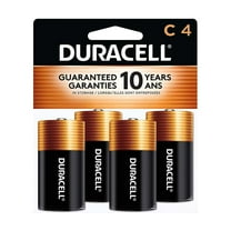 Duracell Coppertop C Alkaline Battery, 4 Pack