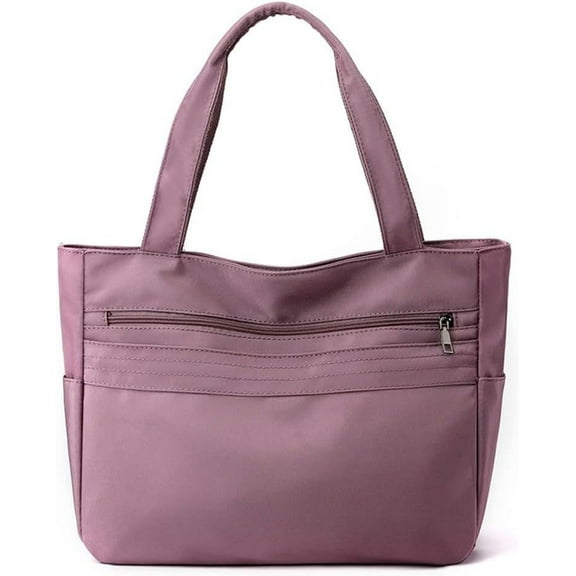 MMYGU Women Nylon Handbag Waterproof Shoulder Bag Multi Pockets Top Handle Casual Lightweight Tote
