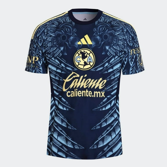 adidas Club América Away Men's Stadium Soccer Jersey 25/26 (US, Alpha, XX-Large, Regular, Regular, Blue)