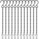 thumbnail image 1 of Paquete de 12 cadenas colgantes negras, cadenas para cestas colgantes, colgadores de plantas de jardín, cadenas de metal con ganchos para comederos de pájaros, campanillas de viento, linternas,, 1 of 5