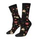 thumbnail image 1 of Balery Red White Flowers Calcetas Largas con Estampado para Hombre y Mujer – Suaves y Transpirables, Talla Única (US 5-11), 1 of 6