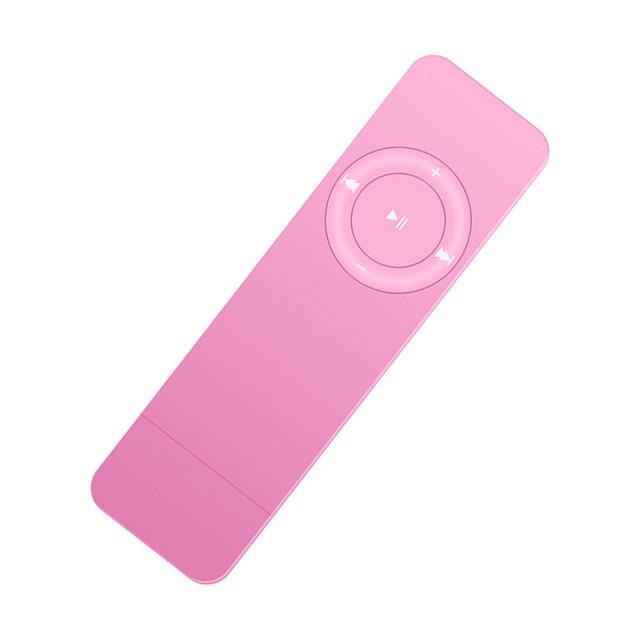 Matsuzay Nueva tarjeta USB portátil en línea Reproductor de MP3 Reproductor de música sin pérdida de sonido Reproductor de MP3 compatible Cables de audio/vídeo Rosado