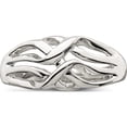 thumbnail image 5 of Sterling Silver Polished Woven Ring (Size 6) Made In Thailand qr6888-6, 5 of 5