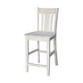 thumbnail image 1 of International Concepts San Remo Stool, 24-Inch SH, Unfinished, 1 of 1