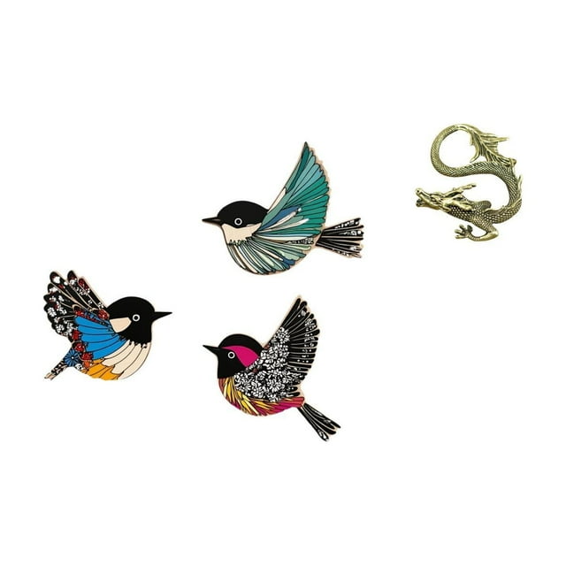 Juego de pájaros de madera de pared, pájaros voladores únicos y estatua china, decoración para jardín, estudio, dormitorio, , ofic