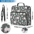 thumbnail image 2 of FORMRS Zipper Binder with Shoulder Strap 2-inch Ring 500 Sheet Capacity File Bag, Cute Llamas Pattern, 2 of 5