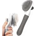 thumbnail image 1 of Dog/Cat Brush Grooming Comb,Self Cleaning Slicker Brushes with Smooth handle,Pet Grooming Tool with Cleaning Button, 1 of 4