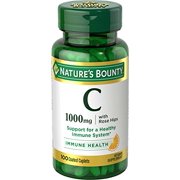 Angle View: 2 Pack Nature's Bounty Vitamin C 1000 mg Plus Rose Hips Caplets 100 Caplets Each