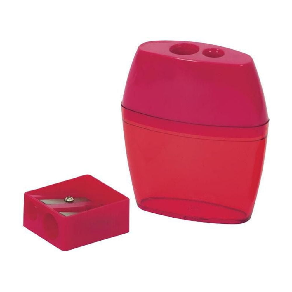 Merangue Twin-Hole Sharpener, 2-in-1, Assorted, 24 Pack