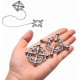 thumbnail image 2 of 1 par de pinzas de metal para pezones, ajustables, con diseño hueco, para adultos - 1#, 2 of 5