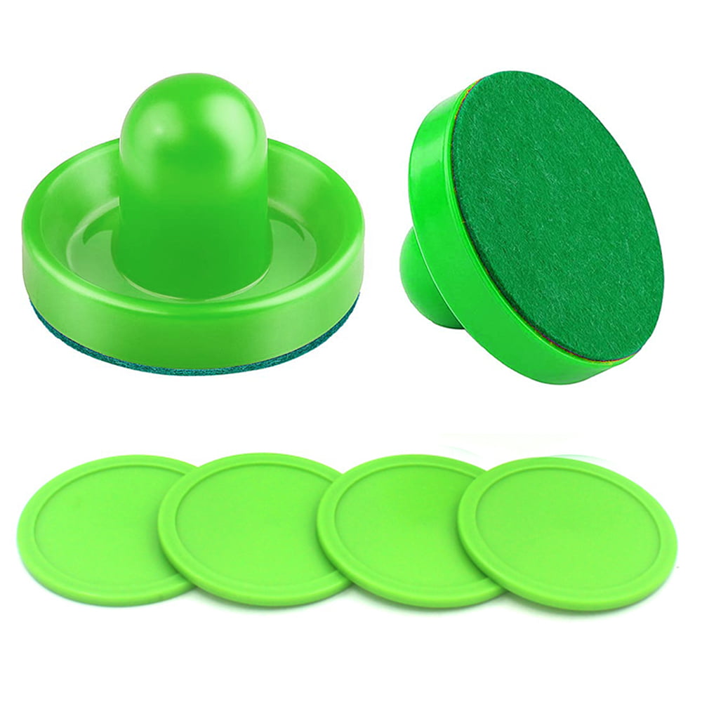 4 Green Octagonal Air Hockey Pucks 