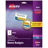 Avery 08395 3.38 in. x 2.33 in. Flexible Adhesive Name Badge Labels - White (160/Pack)