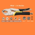 thumbnail image 4 of DianMan Heavy-Duty Snap Fastener Pliers (Adjustable Setter, 2 Interchangeable Dies) Snap Installation Set Hand Tools for Fastening, Replacing Metal Snaps, Repairing Boat Covers, Canvas (Black), 4 of 4
