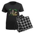 thumbnail image 5 of CafePress - EAT THE WORM Women's Dark Pajamas - Women's Short Sleeve Print T-Shirt and Pants Dark Cotton Pajama Set, 5 of 7