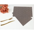 thumbnail image 6 of REGALWOVEN 8 Pack Placemats for Kitchen Dining Table Decor Heat Resistant Table Placemats Wipeable Table Mat Light Coffee 18*12in, 6 of 7
