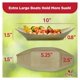 thumbnail image 5 of Paquete de 50 barquitos de sushi biodegradables extragrandes de 25 cm. Platos de aperitivo 100 % desechables. Bandejas de madera natural compostables. Plato resistente de álamo. Kit ecológico de, 5 of 6