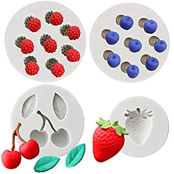 Miniature polymer clay berries strawberry raspberries cherry blueberry decor Montessori toys Sensory toys